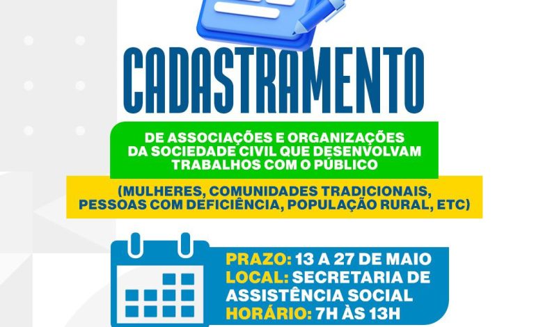Boa Vista inicia cadastro de entidades sociais para fortalecer políticas públicas Boa Vista inicia cadastro de entidades sociais para fortalecer políticas públicas