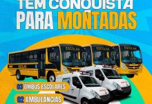 Montadas recebe novos ônibus escolares e ambulâncias e reforça serviços de educação e saúde