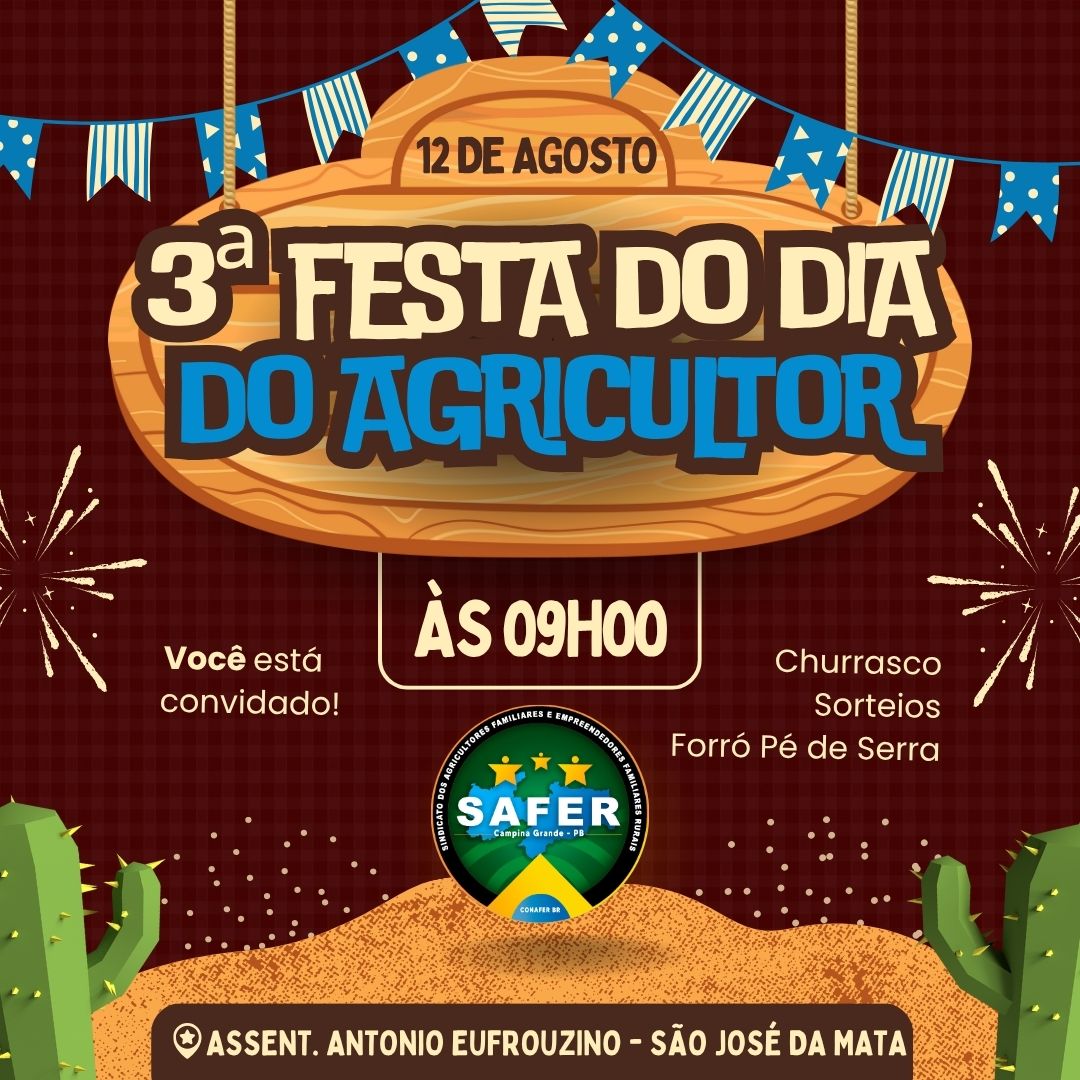 Assentamento Antônio Eufrouzino realiza 3ª Festa do Agricultor em São José da Mata